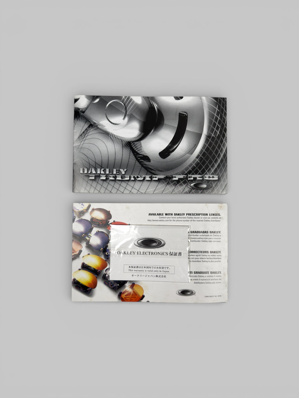 2005 Oakley Thump Black Iridium Gen-1 256MB MP3 Sunglasses