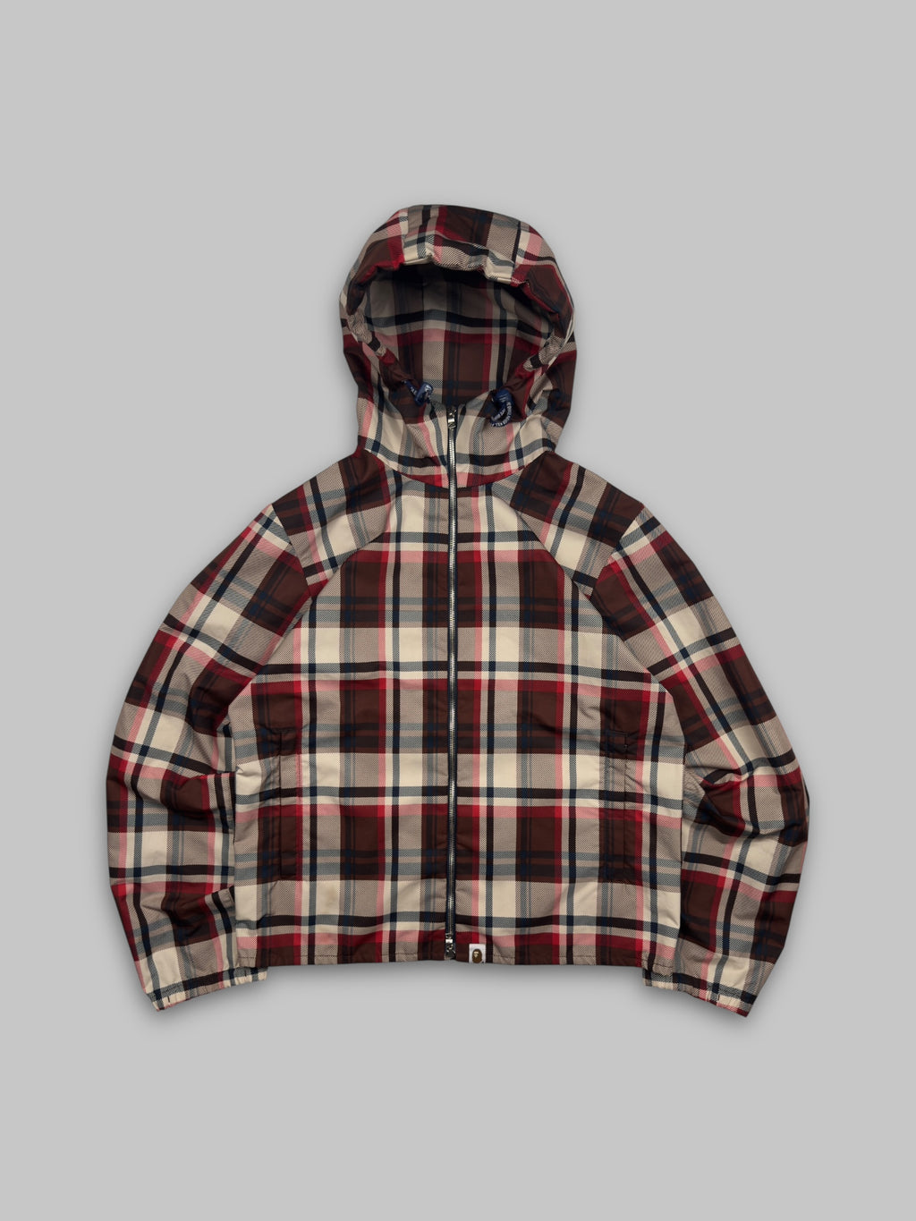 A Bathing Ape Plaid Technical Windbreaker Jacket