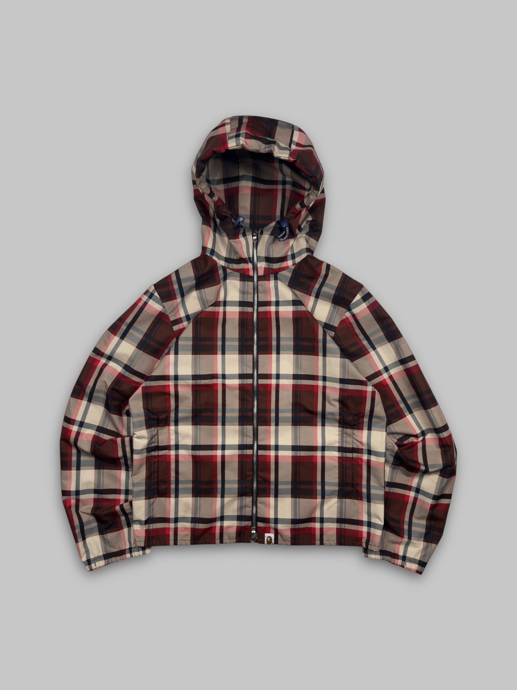 A Bathing Ape Plaid Technical Windbreaker Jacket