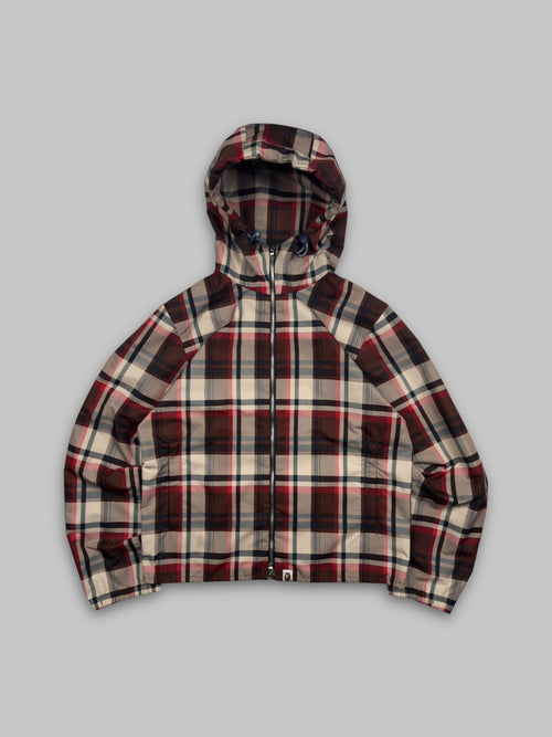 A Bathing Ape Plaid Technical Windbreaker Jacket