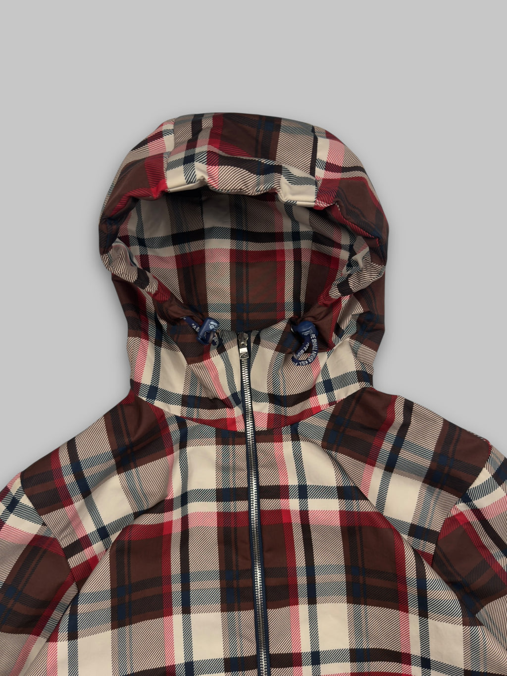 A Bathing Ape Plaid Technical Windbreaker Jacket
