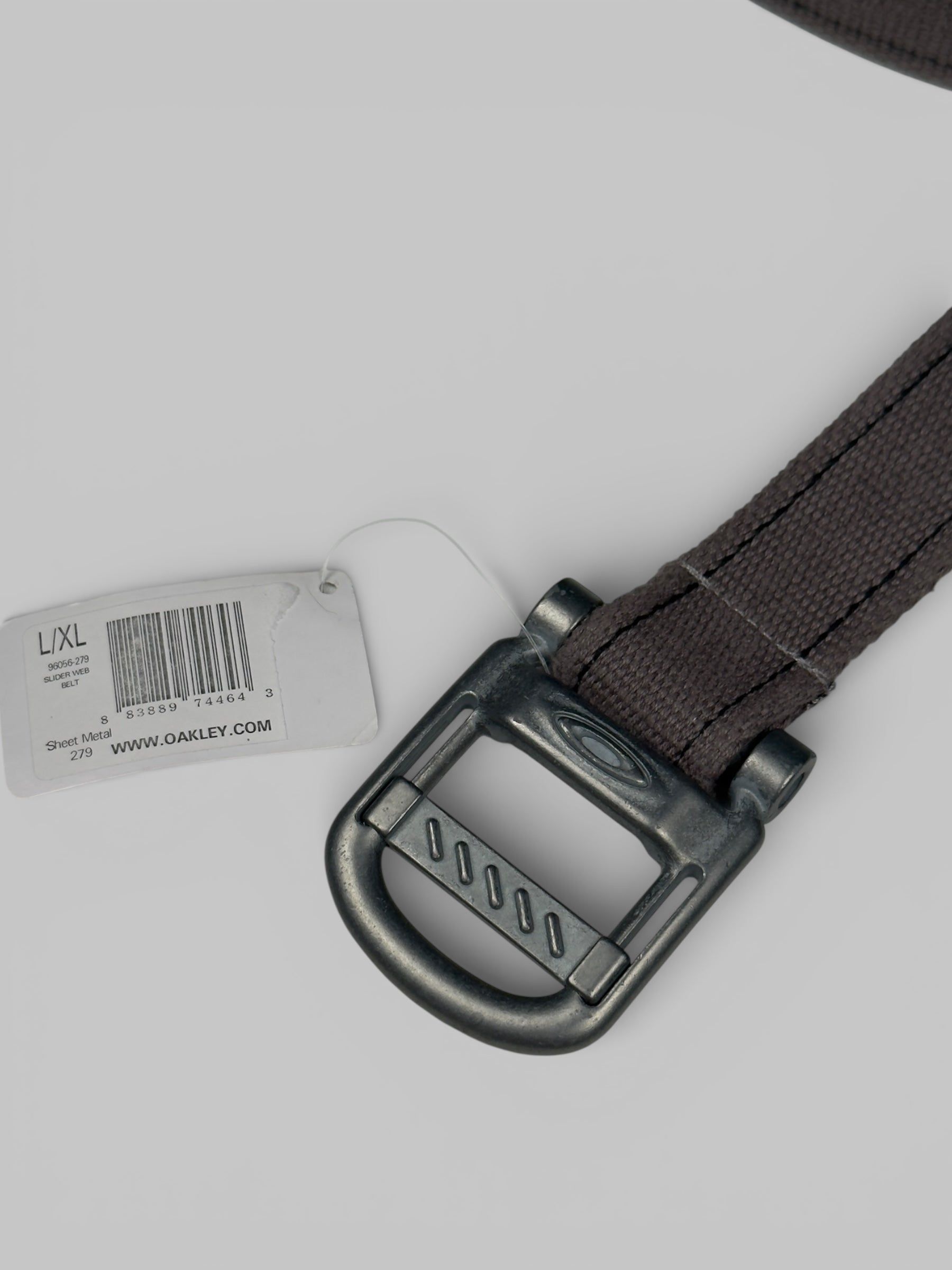 Vintage 2000s Oakley Industrial Metal Slider Web Belt