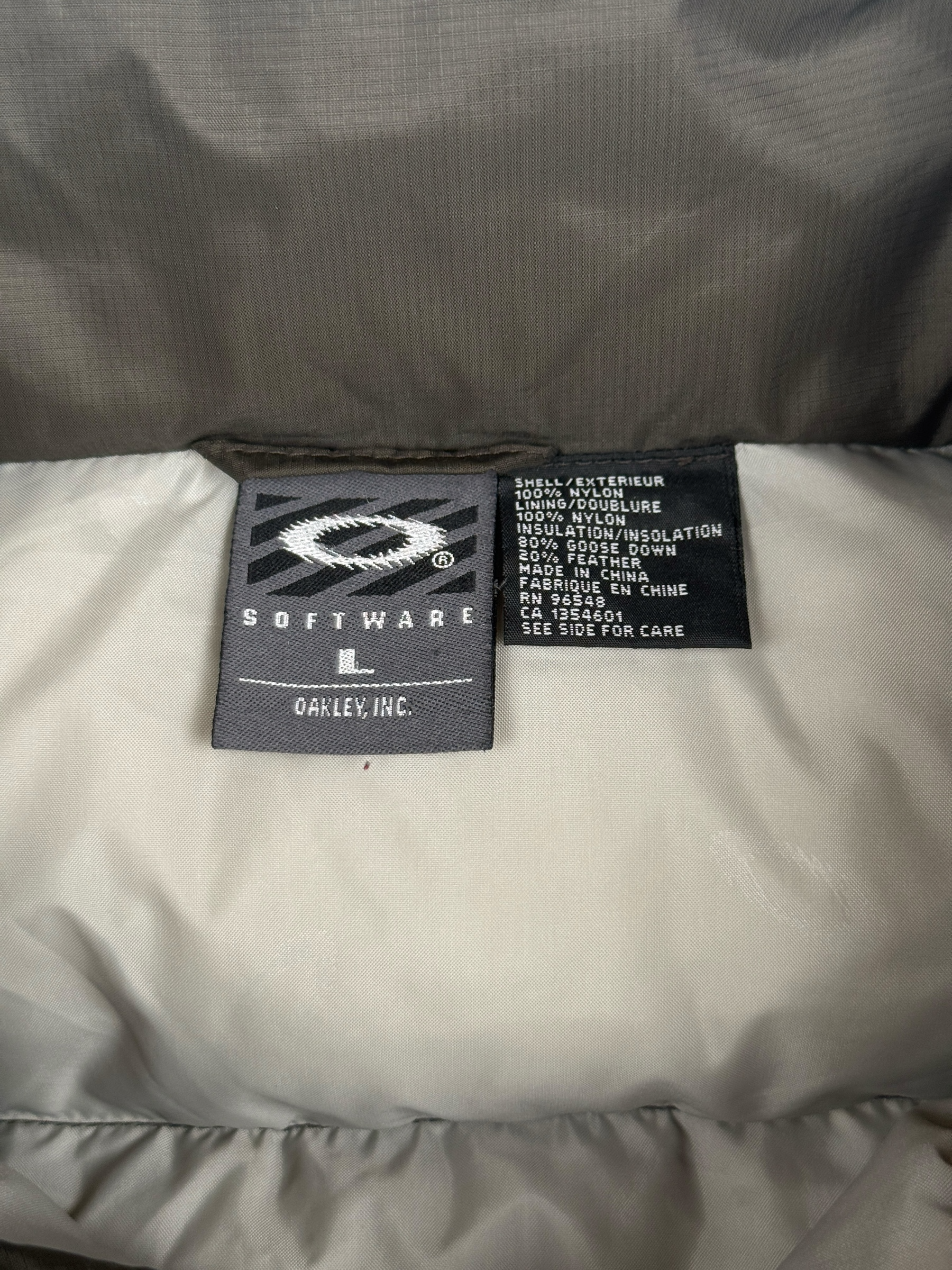 Vintage 2000s Oakley Software Down Puffer Gilet