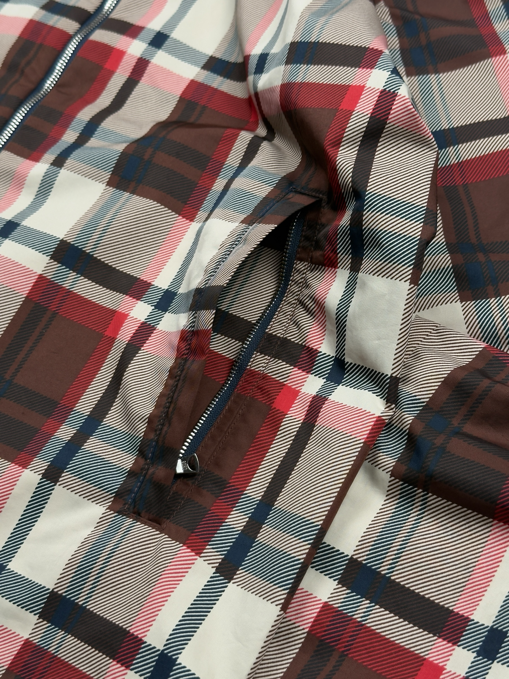 A Bathing Ape Plaid Technical Windbreaker Jacket