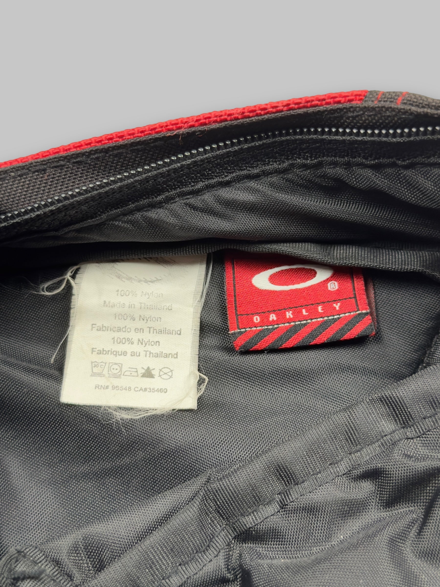 Vintage 2000s Oakley Black / Red Technical Backpack